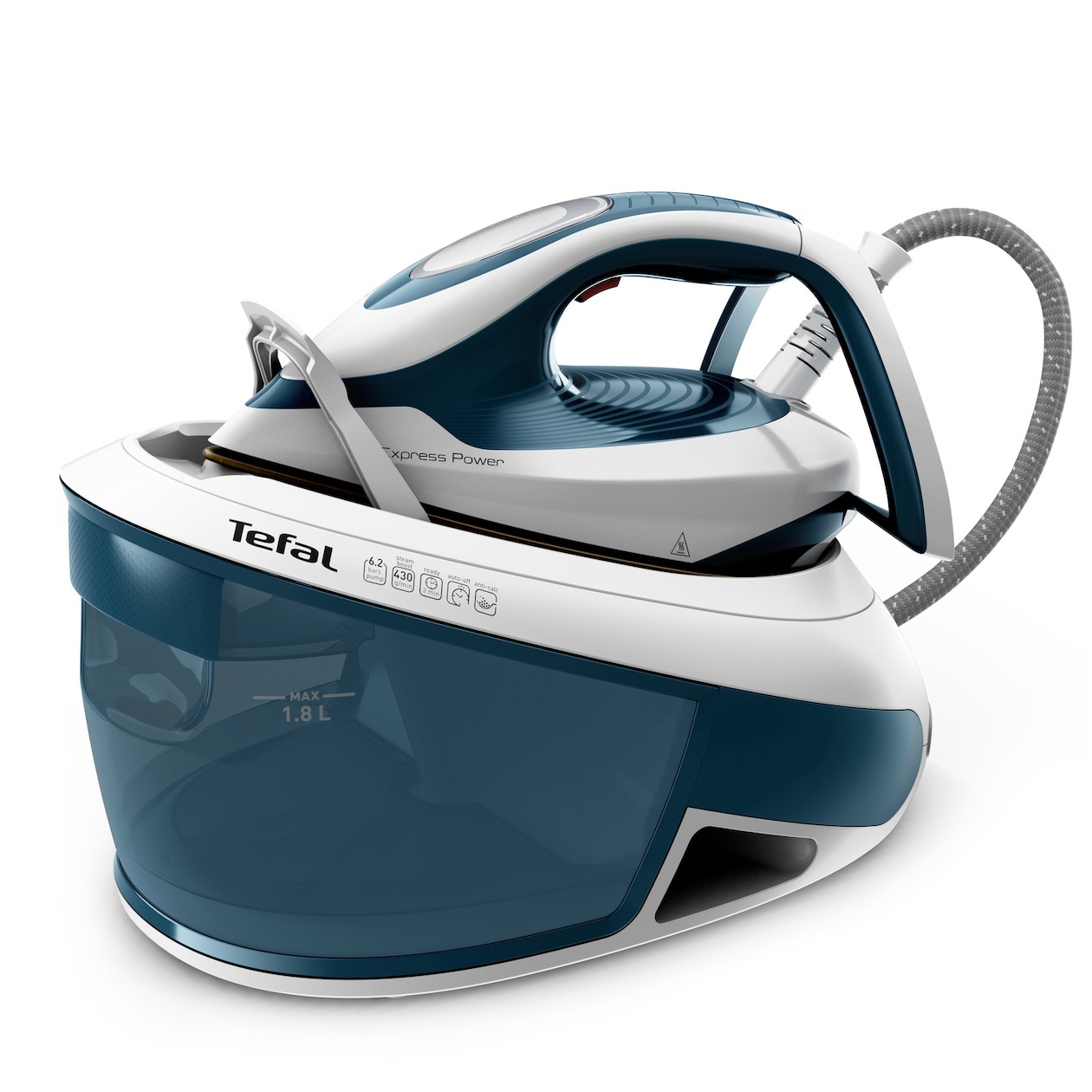 Tefal SV8111 Express Power Strijksysteem Blauw | Tefal