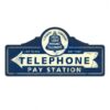 Telephone Pay Station Zwaar Metalen Bord 66