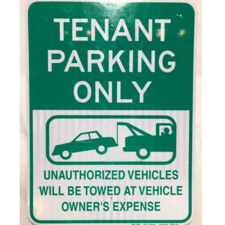 Tenant Parking Only Straatbord - Origineel | The Dutch Pickers