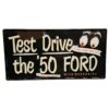 Test Drive The '50 Ford Stalen Bord Met Relief - 59 x 30cm | Ford