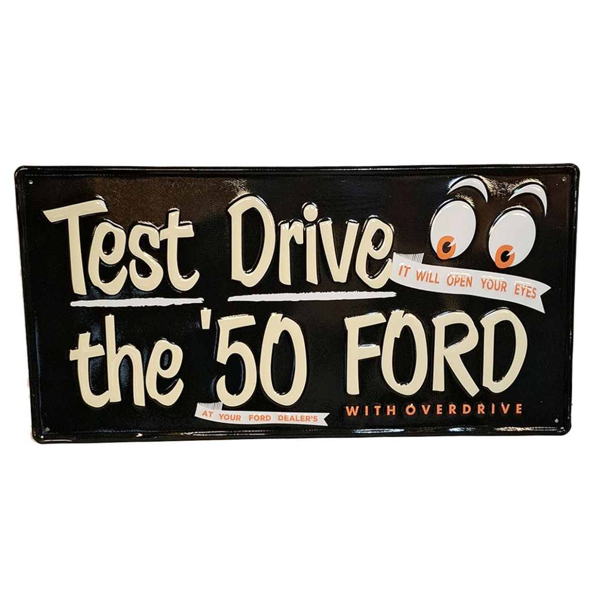 Test Drive The '50 Ford Stalen Bord Met Relief - 59 x 30cm | Ford