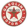 Texaco 1926 Logo Metalen Bord - Ø59cm | Texaco