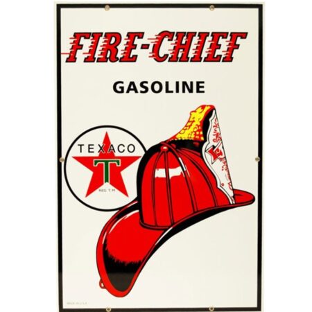 Texaco Fire-Chief Gasoline Emaille Bord 46 x 30 cm | Texaco