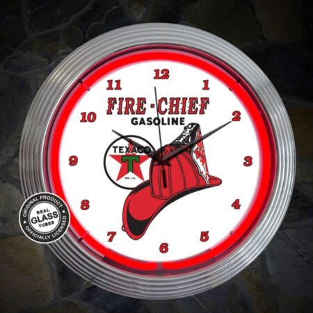 Texaco Fire-Chief Neonklok 38 cm | Texaco