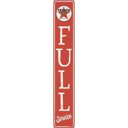 Texaco Full Service Bord - Metaal Wandbord Met Relief 91
