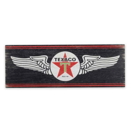 Texaco Logo Vintage-look Houten Wandbord - 58 x 21cm | Texaco