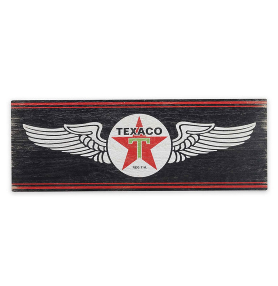 Texaco Logo Vintage-look Houten Wandbord - 58 x 21cm | Texaco