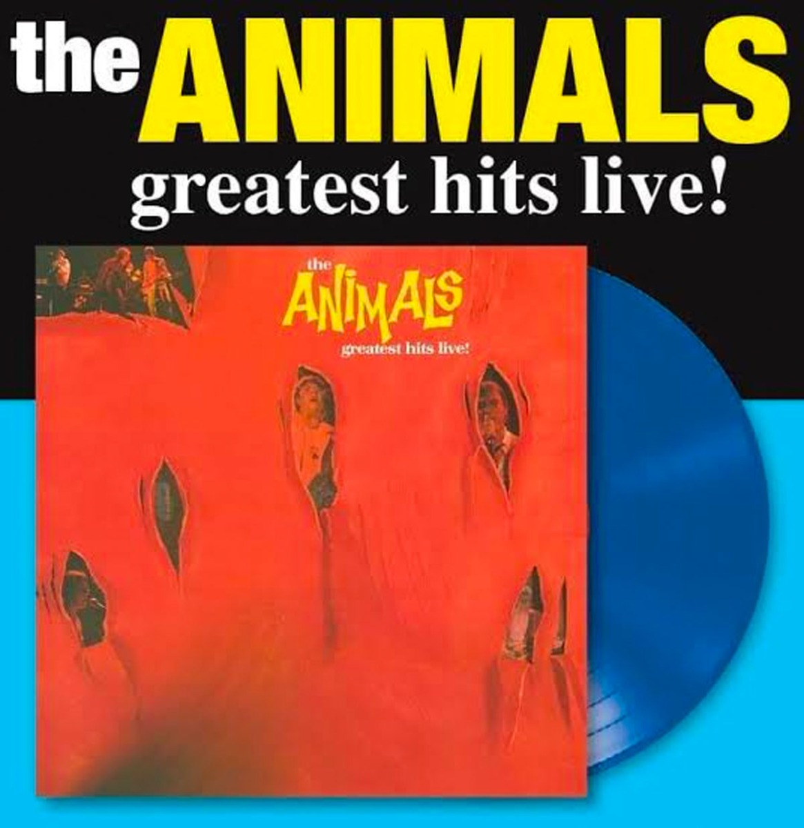 The Animals - Greatest Hits Live! (Blauw Vinyl) (LP) | Fiftiesstore