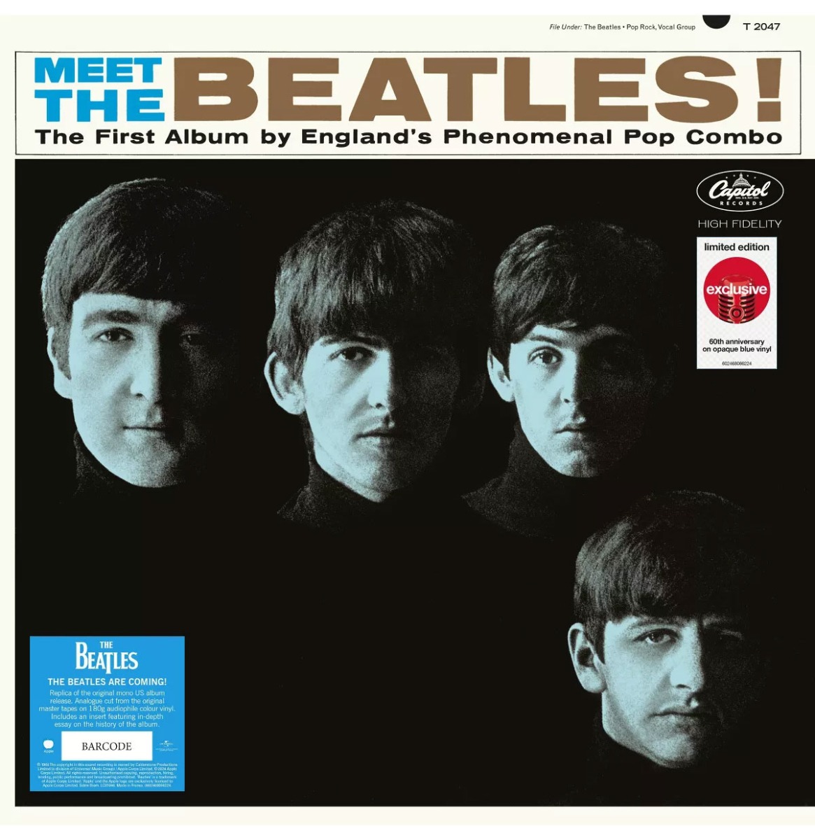 The Beatles - Meet the Beatles! (Blauw Vinyl) (Target Exclusief) (LP) | Fiftiesstore