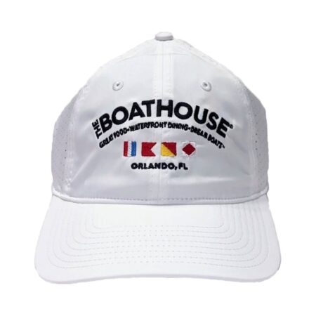 The Boathouse Classic Witte Logo Pet | Fiftiesstore