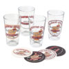 The Busted Knuckle Garage Bier of Frisdrank Glazen Cadeau Set | Busted Knuckle Garage