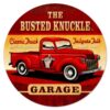 The Busted Knuckle Garage Zwaar Metalen Bord - 36 cm ø | Busted Knuckle Garage