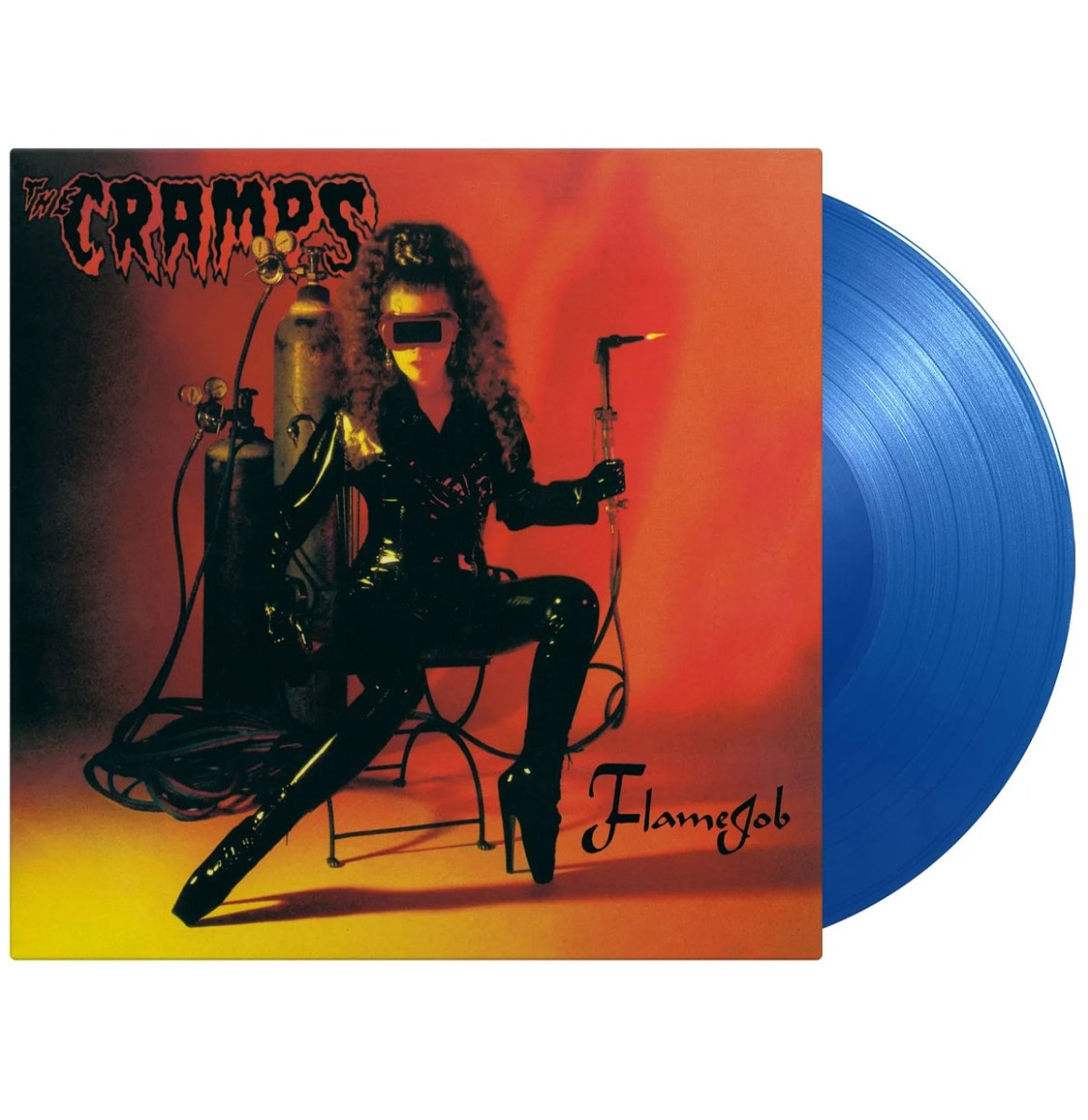 The Cramps - Flamejob - Beperkte Oplage - Doorzichtig Blauw Gekleurd Vinyl (LP) | Fiftiesstore