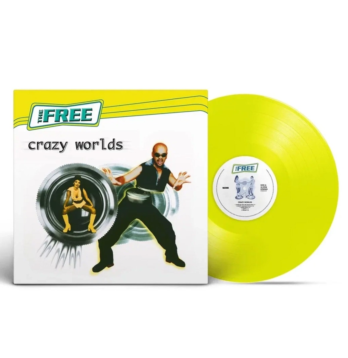 The Free - Crazy Worlds (Acid Geel Vinyl) - LIMITED (LP) | Maschina Records