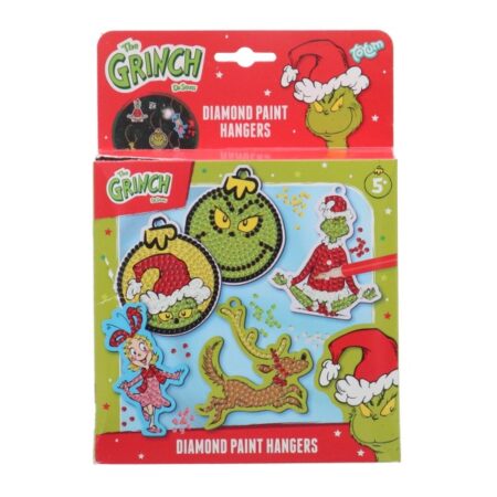 The Grinch Diamond Paint Hangers 5 Stuks Inclusief 1100 Diam |