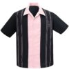 The Harper Shirt Black / Pink-XL | Steady Clothing