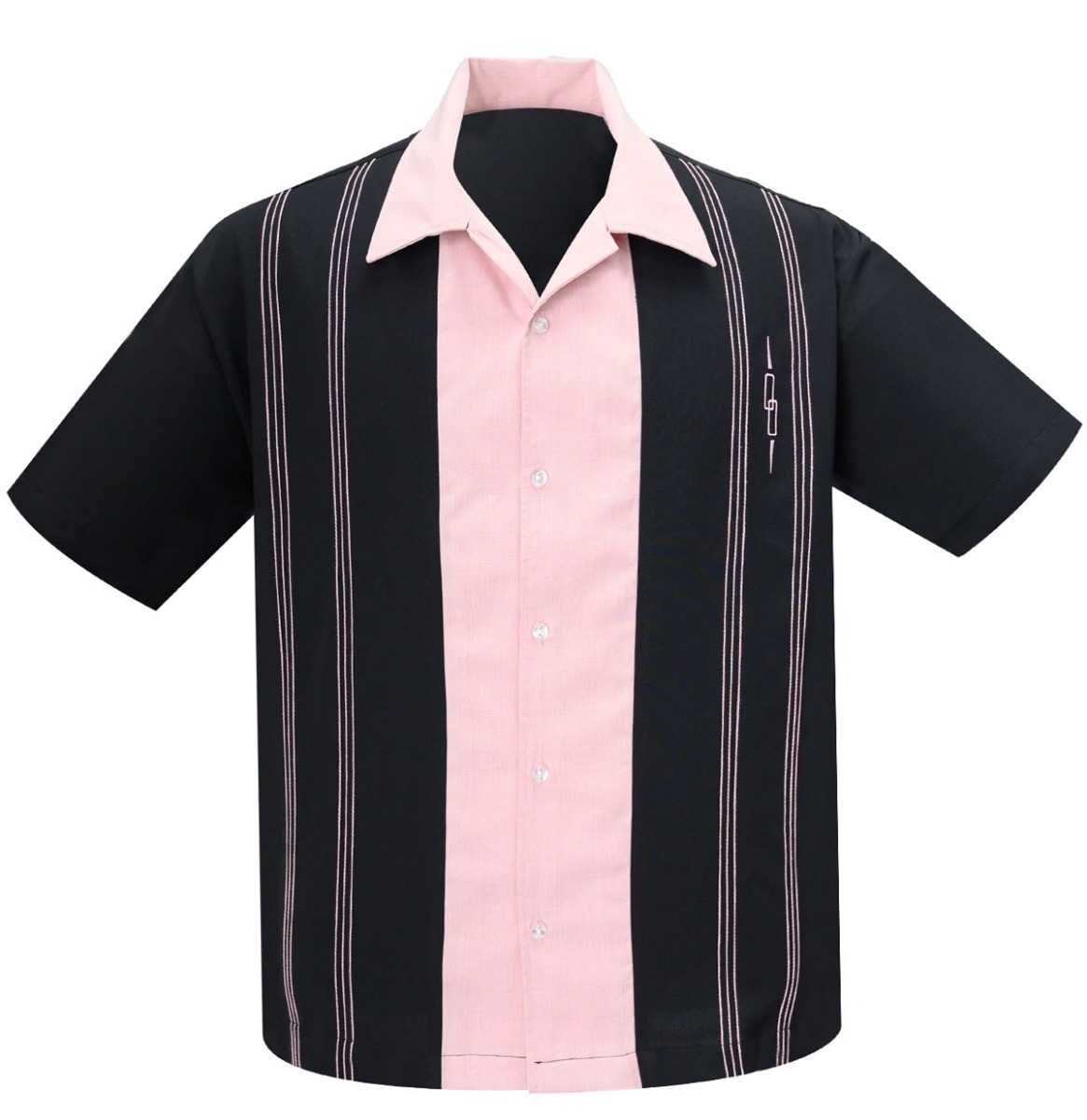 The Harper Shirt Black / Pink-XL | Steady Clothing