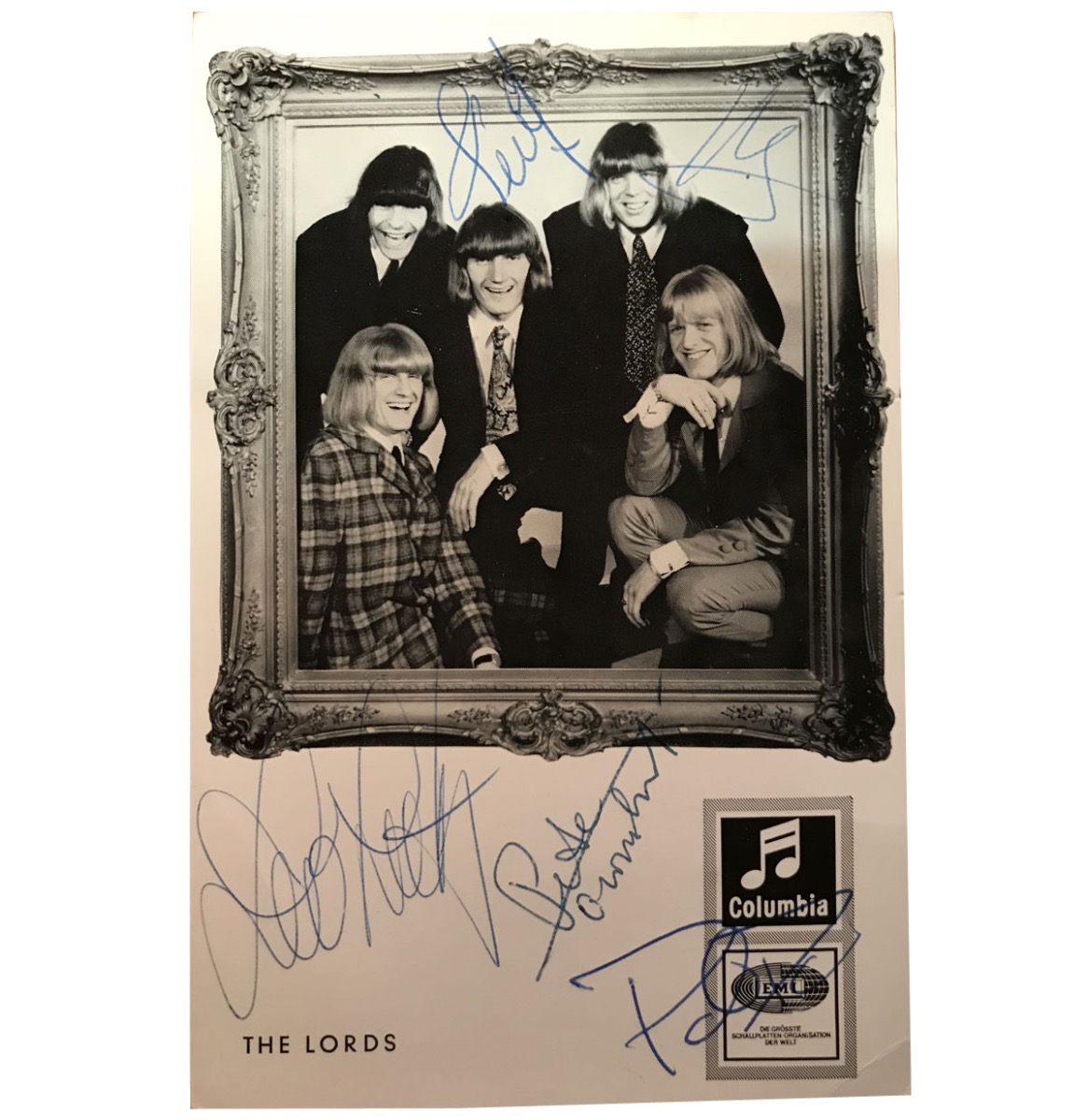 The Lords En Pete Townshend Van The Who Gesigneerde Promo Kaart | The Dutch Pickers