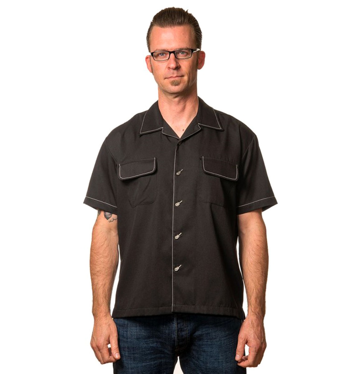 The Musician Shirt Black-S | 20% korting | Steady Clothing