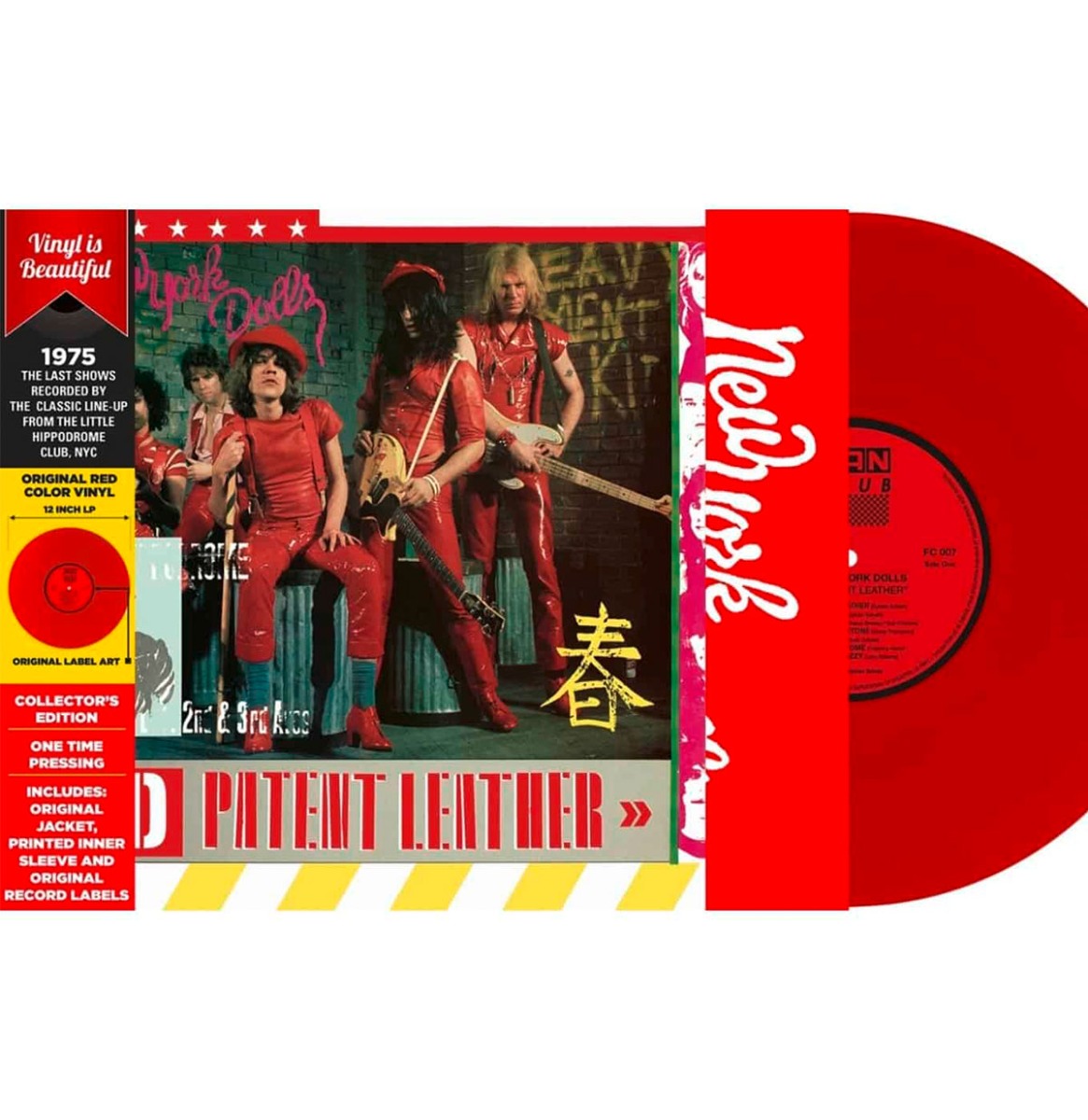 The New York Dolls - Red Patent Leather (Gekleurd Vinyl) (LP) | Fiftiesstore