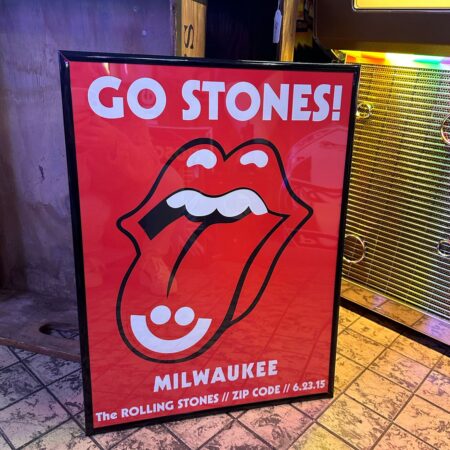 The Rolling Stones Zip Code Tour Litho In Lijst - Milwaukee 6.23.15 | Fiftiesstore