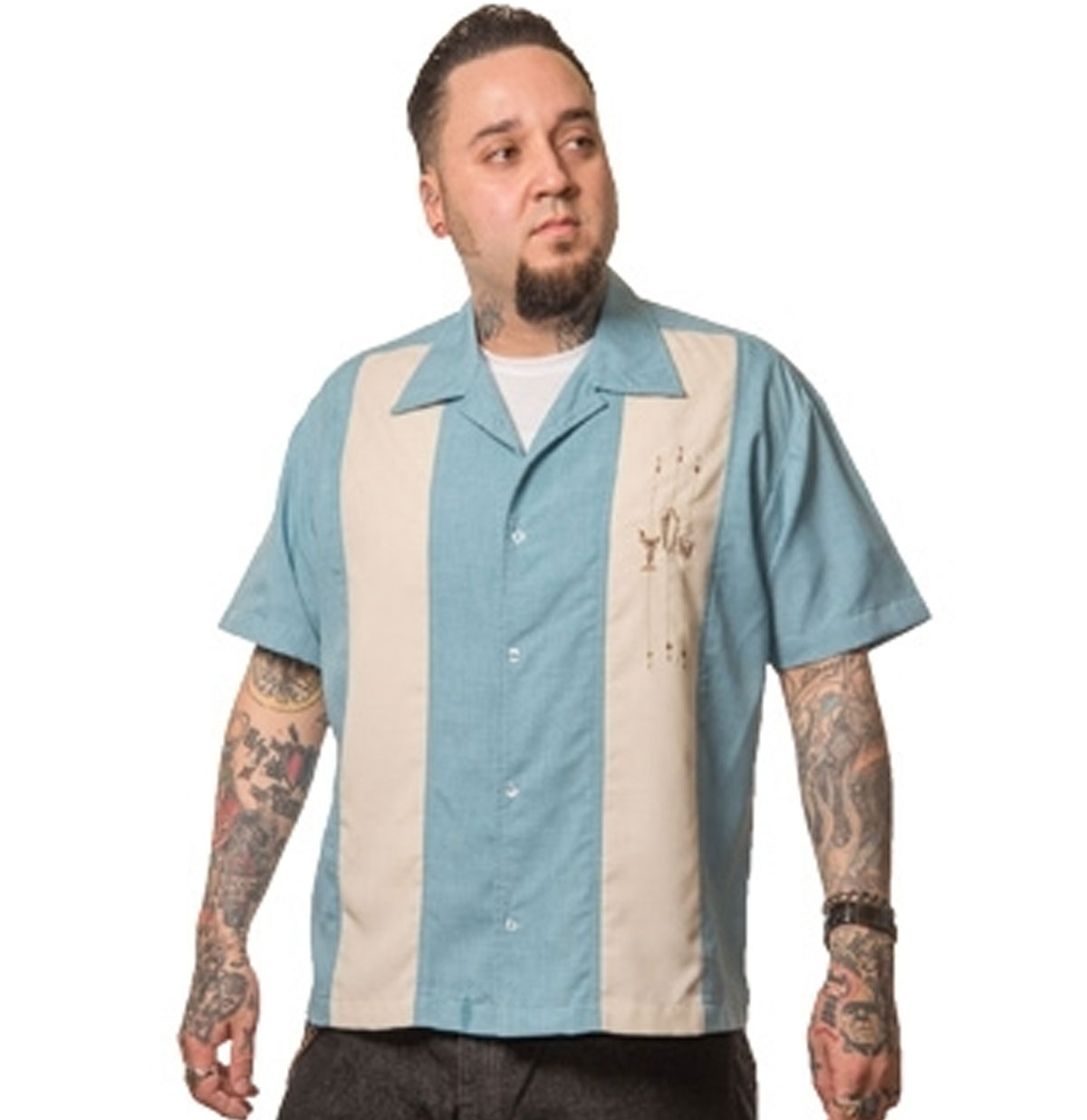 The Shake Down Button Up Shirt Blue-M | Steady Clothing