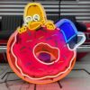 The Simpsons Homer Donut Neon Verlichting 70 x 69 cm - Multicolor LAATSTE STUKS | 30% korting | Fiftiesstore