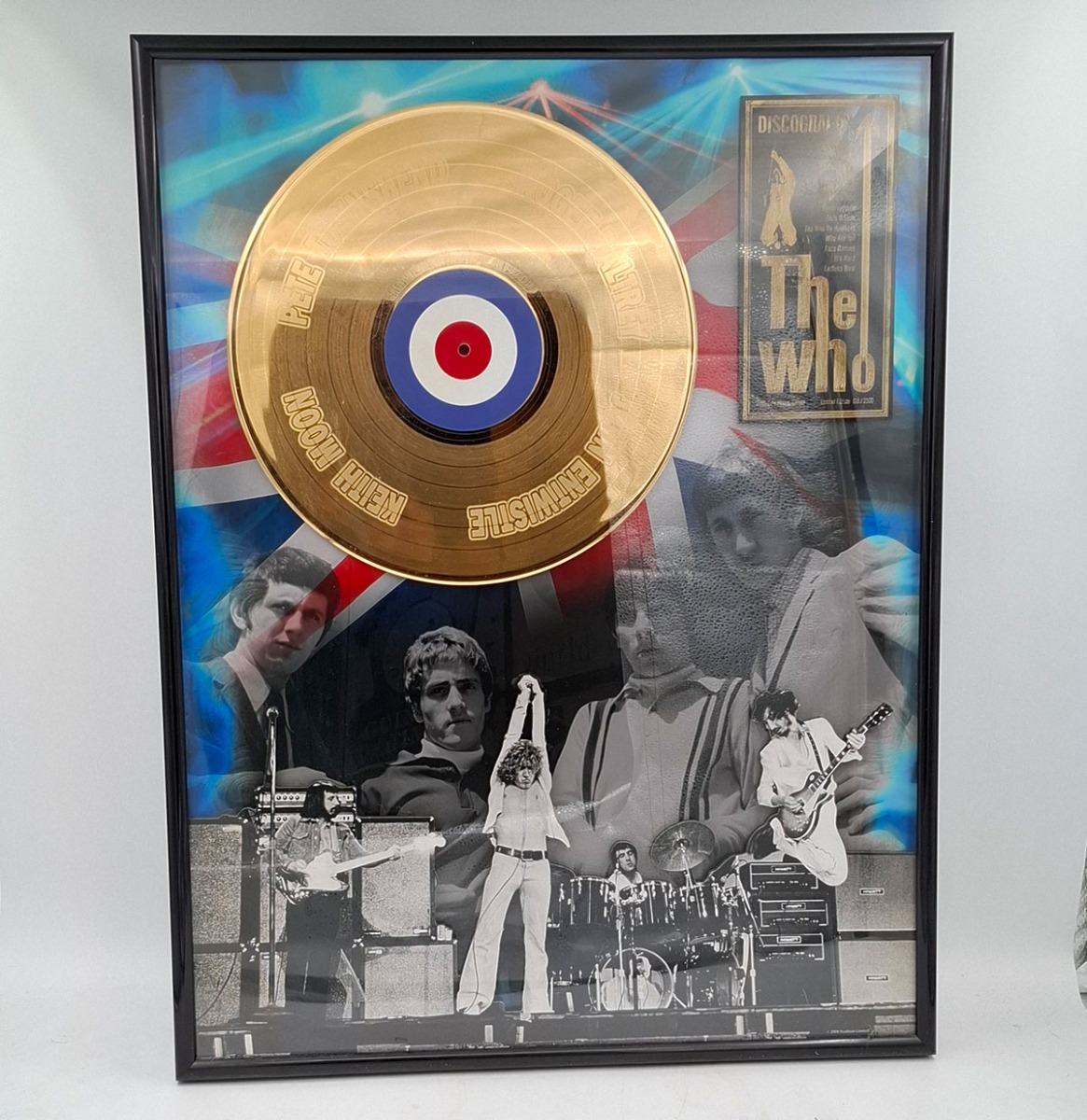 The Who 24KT Gouden Plaat - Limited Edition (66 x 51 cm) | Fiftiesstore