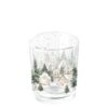 Theelichthouder Snowy houses H6cm glas | Ambiente