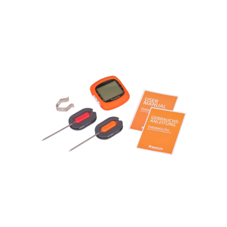 Thermo-Lith Bluetooth Thermometer - Rood & Oranje - 19.5x13.7x5cm - Precieze Temperatuurmetingen voor Monolith BBQ | MONOLITH