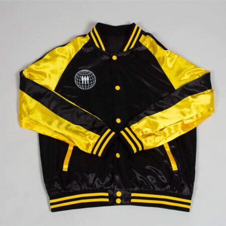 Third Man Records Satin Jacket Black And Yellow -L | Fiftiesstore