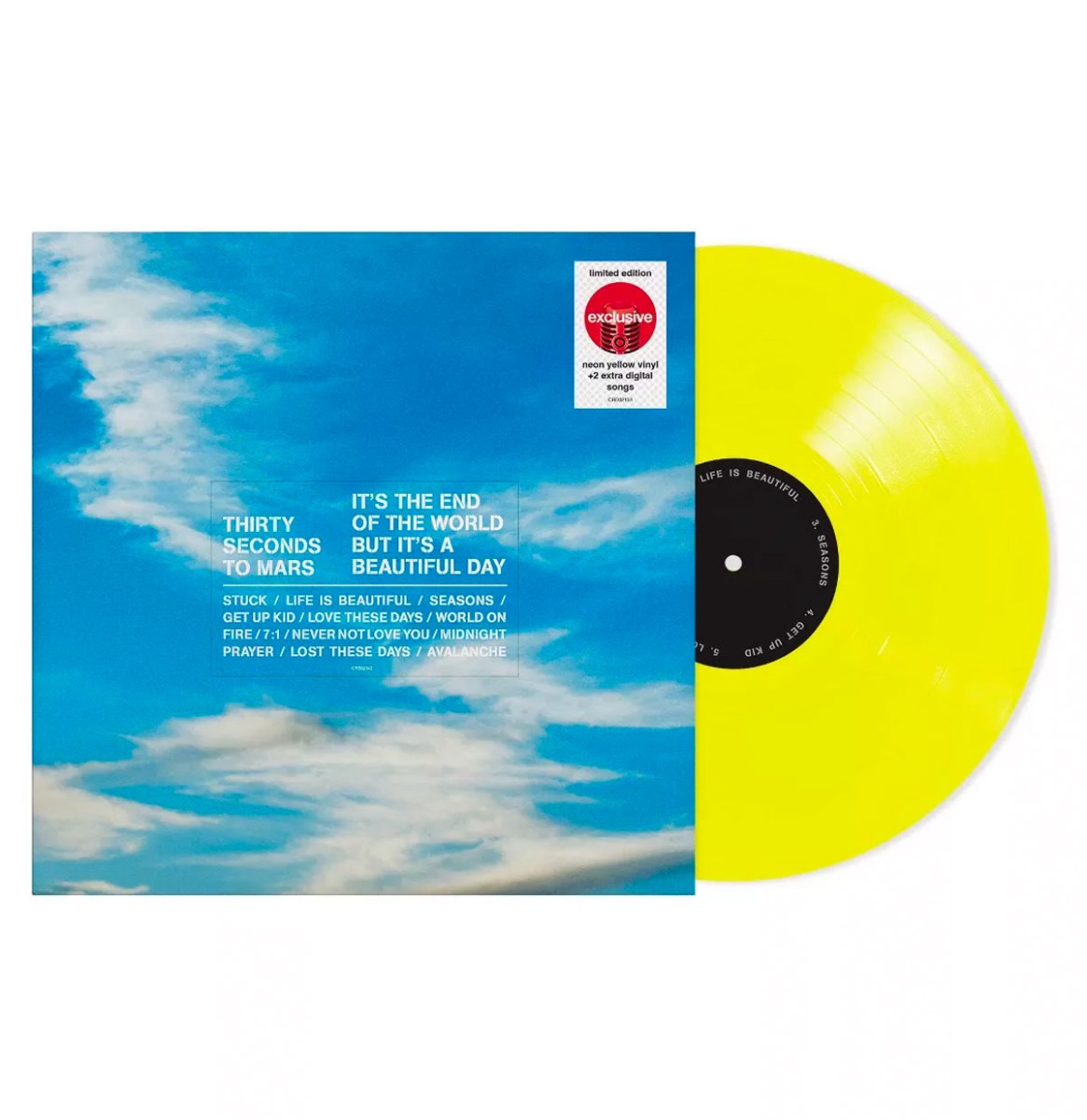 Thirty Seconds To Mars - It's The End Of The World But It's A Beautiful Day (Target Exclusief) LAATSTE STUKS | 20% korting (LP) | Fiftiesstore