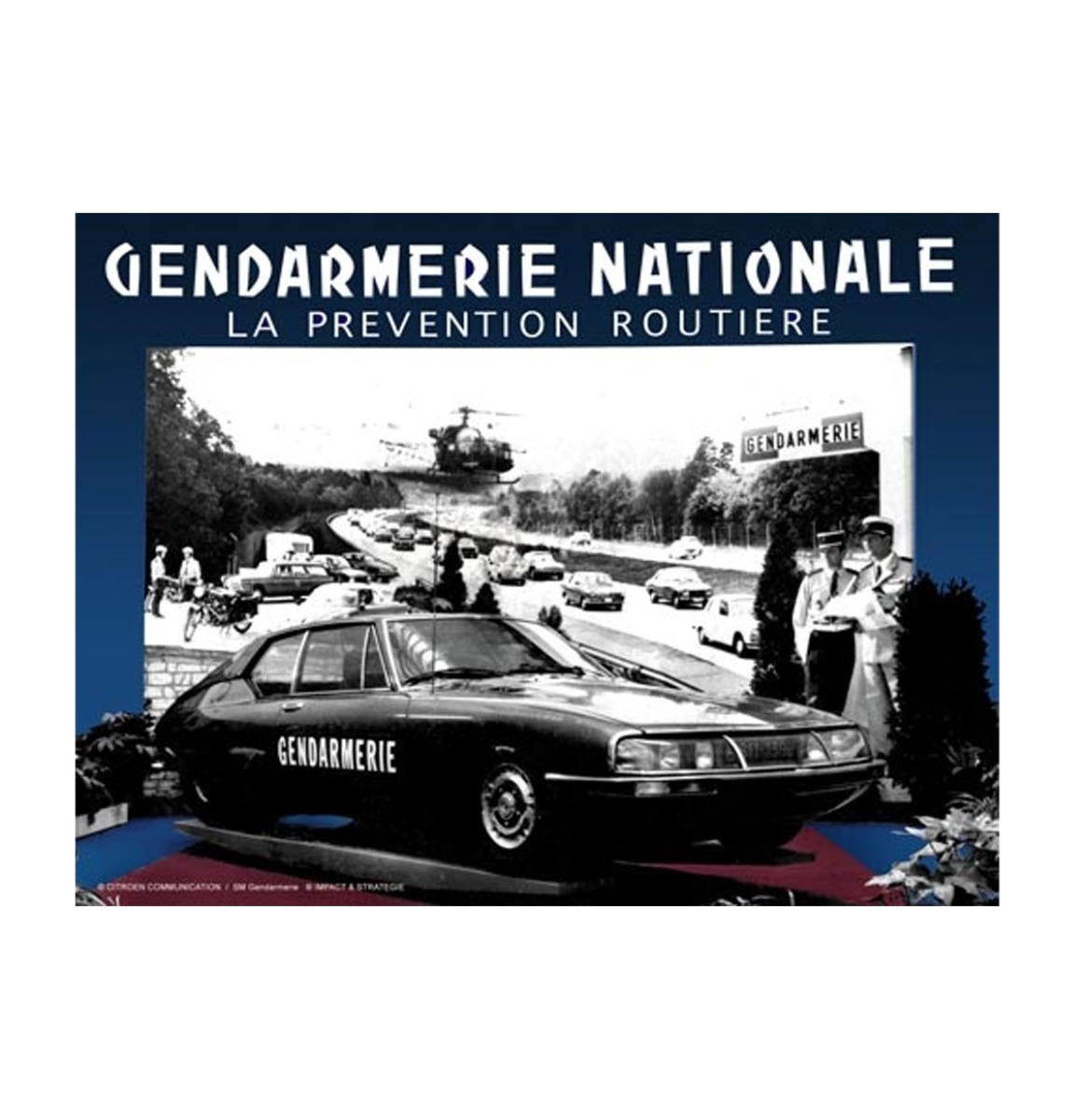 Tin Sign 30x40 CITROEN SM Gendarmerie R | Citroën