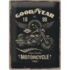 Tin Sign 'GoodYear Motorcycle' 30 x 40 cm | Goodyear
