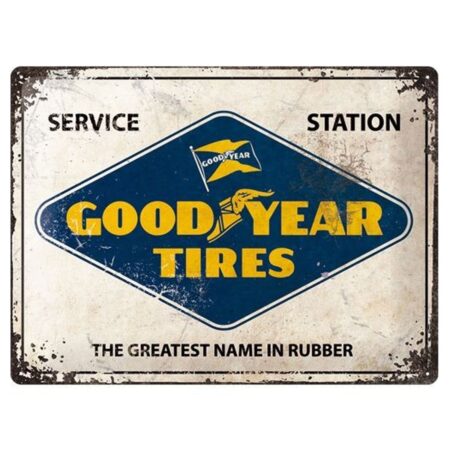 Tin Sign 'Goodyear Tires' 30 x 40 cm | Goodyear