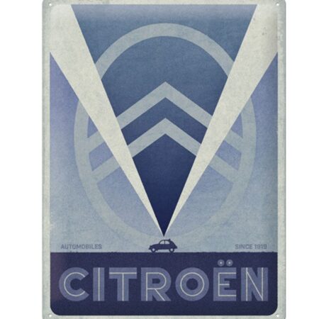 Tin Signs 30 x 40 cm Citroen - 2CV Logo Blue | Citroën