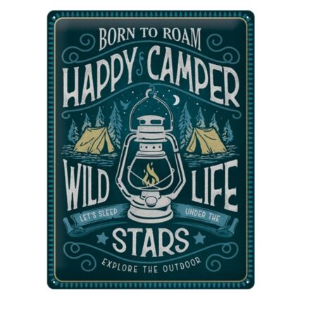 Tinen Bord 30 x 40 Happy Camper | Fiftiesstore