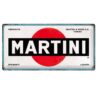 Tinnen Bord 25 x 50 Martini - Logo White | Martini