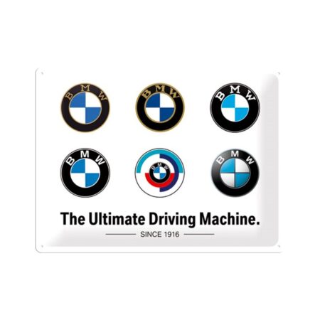 Tinnen Bord 30 x 40 BMW - Logo Evolution | BMW