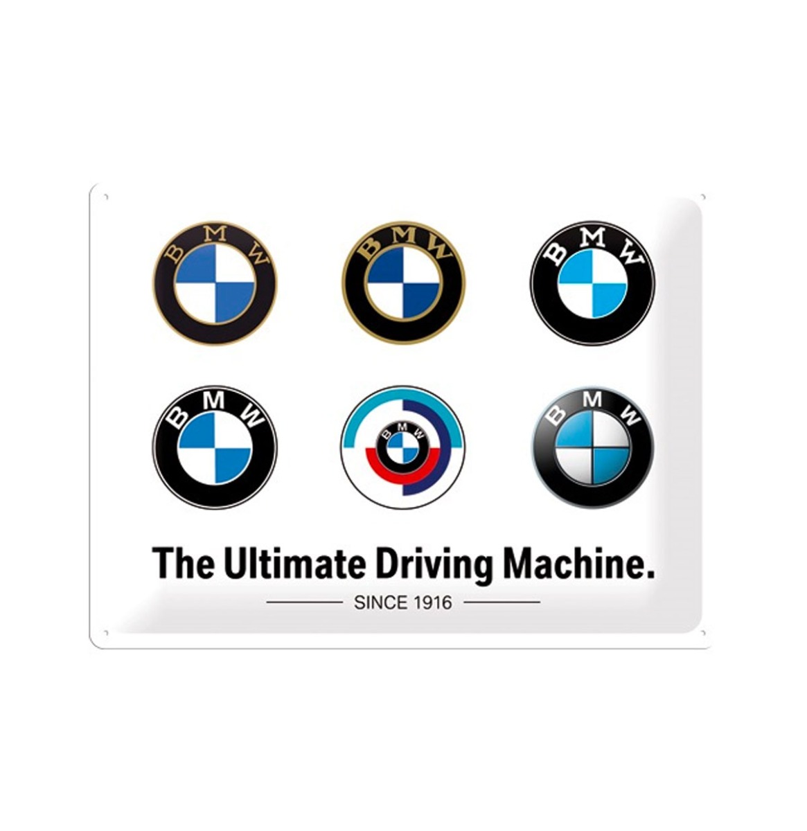 Tinnen Bord 30 x 40 BMW - Logo Evolution | BMW