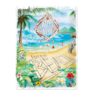 Tinnen Bord 30 x 40 Happiness is a day at the beach | Fiftiesstore