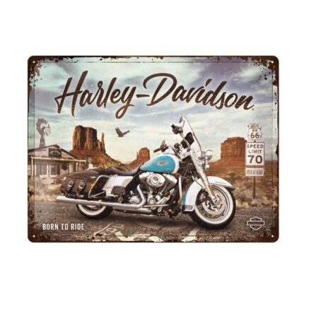 Tinnen Bord 30 x 40 Harley-Davidson - Route 66 Road King Classic | Harley-Davidson