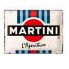 Tinnen Bord 30 x 40 Martini - L'Aperitivo Racing Stripes | Martini