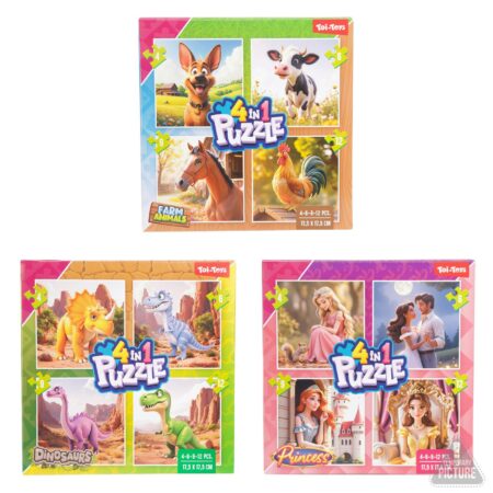 Toi-Toys GAMES Legpuzzel 4-in-1 | Toi-Toys