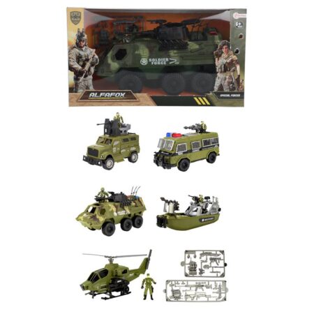 Toi Toys Militair voertuig + accessoires | Toi-Toys