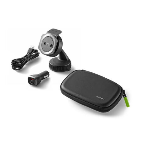 Tomtom Bundel met automontagekit en beschermtas (Rider 40/400) Hoesje Zwart | Tomtom