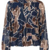 Top Blouson Benthe Donkerblauw | Fashionize