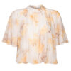 Top Blouson Bloemen Geel | Fashionize