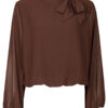 Top Blouson Strik Bruin | Fashionize