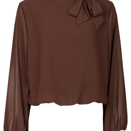 Top Blouson Strik Bruin | Fashionize